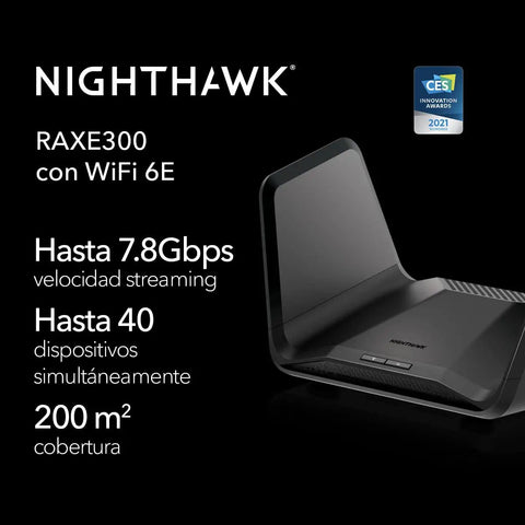 Tri Band WiFi 6E Router With 6GHz Band For Ultra Fast Gaming And 4K 8K Streaming, AXE7800 Up To 7.8 Gbps Gig Speeds, product image