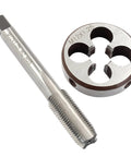 Pro Grade M12 X 1.25 HSS Metric Tap and Die Set for right hand machine threads with tough durable precision-grade HSS tools