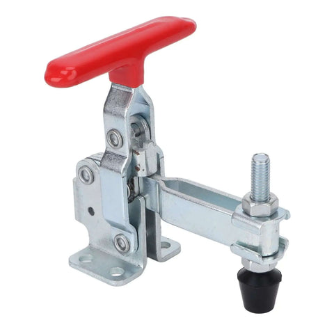 Beefy Heavy Duty Toggle Clamp With 227kg Clamping Power, Vertical Push Pull Design, Iron Body And Plastic Handle