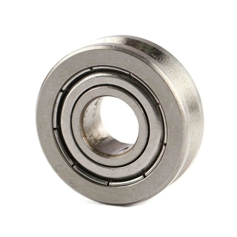 High Precision Miniature Deep Groove Ball Bearing With V Grooved Pulley Wheel For Smooth Zero Drag Guide Roller Movement Featuring Dead Set Carbon Steel craftsmanship, detailed view.