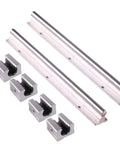 Linear Rail SBR10 300mm 500mm 600mm 1000mm Set With 4 SBR10UU Bearing Blocks For CNC Engraving And Milling High Precision