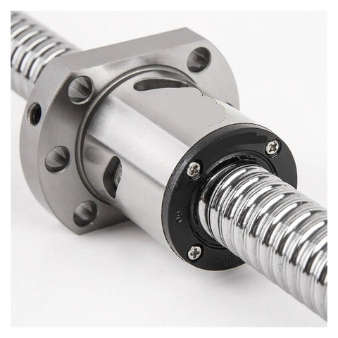 Top Notch C5 Precision Grade Ball Screw SFU2505 RM2505 Machined Ends For CNC Machines 1500mm close-up of ball screw fitting.