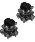 Rear Wheel Hub And Bearing Assembly For Nissan Rogue FWD 2014 To 2019 And Rogue Sport FWD 2017 To 2019 With Encoder ABS, 2 pack