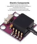 Pressure Sensor Board Transducer For Vacuum And Pressure Sensing, 7 KPa Range, APM 2.5 Compatible Electronics Module