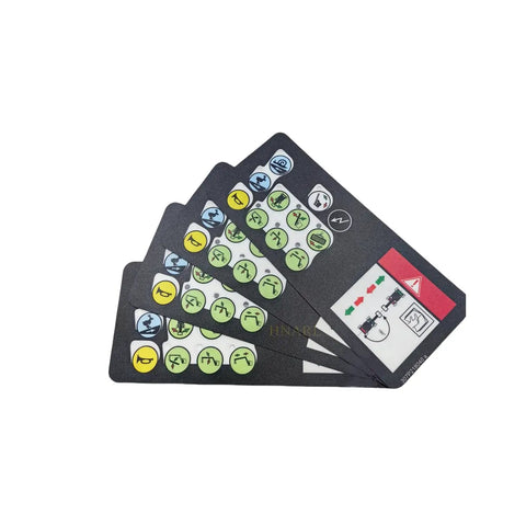 No Sweat Upper Control Box Decal Sticker 307P218040 In Black For Haulotte Ha12ip Ha15ip Platform Lifts Built Tough Heavy Duty Machinery Panel Labeling Part