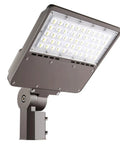 Go To 150W Outdoor LED Parking Lot Light With Slipfitter Mount, 5000K Daylight, 21000 Lumens, close-up view angle