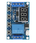 Get In Gear With This Plug And Play Digital Timer Relay Module Featuring A Sharp Led Screen And Dead Simple Settings For Bullseye Timing On Any 6 To 30 Volt Heavy Duty Build, showing LED screen and control buttons.