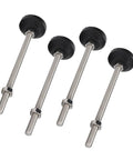 Stable 4 Pack 100mm Adjustable Leveling Feet with anti-slip pads for tables and chairs, ideal for floor protection and vibration dampening