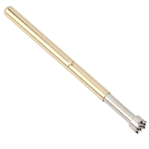 Spring Test Probe Set 100 Pieces Brass Two Millimeter Contact Pins With Nine Claws For Electronics Repair And Industrial Machining