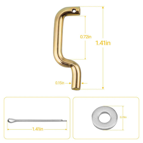 20-54 Throttle Secondary Linkage Connecting Rod For Carburetor Main And Secondary Valves Fits 4150 4160 2 Pack, brass rod 1.41in