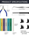 Starter To Pro Model Tools Kit 14 Piece Set includes pliers, tweezers, knife, sanding sticks with measurements.
