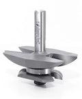 Cove Raised Panel With Back Cutter Router Bit Three And Three Eighths Inch Diameter One Half Inch Shank Two Flute Built For Standard Panel Grooves