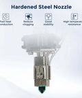 2 Pack A1 Mini A1 Hotend Kit With 0.4mm Hardened Steel Nozzle High Temp Print Head Drop-In Replacement For Bambu Lab A1