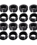 Open Snap Bushing 19mm Black Nylon Cable Hose Grommet Protector displayed in a grid pattern