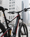 26 Inch Mountain Bike Suspension Fork 100mm Travel One And One Eighth Inch Steerer Quick Release Manual Lockout shown on bike