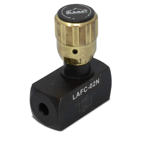 Hydraulic Flow Control Valve With Free Reverse Flow For Smooth Precise Adjustments One Eighth Inch NPT Ports 5000 PSI Rating