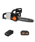 Nitro 20V 12-Inch Cordless Brushless Chainsaw With 4.0Ah Battery And Charger Included WG350, tool-free tensioning view