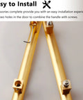 Installation tools for Sliding Door Pull Handles For Exterior Glass Doors Aluminum Black Double Sided Gate Grab Bars