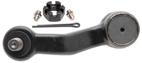 Heavy Duty Steering Linkage Idler Arm 46C1043A With A Forged Arm For Superior Strength Bearing Design To Reduce Endplay Greaseable For Long Life Rugged Suspension Component Built To Endure Extreme Impact And Wear, black metal with hardware