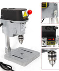 Hella Solid 340W Benchtop Drill Press With Three Speed Settings And Adjustable 1 To 10Mm Chuck for woodworking and light metal drilling.