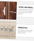 Heavy Duty Toggle Bolt Kit For Drywall And Wall Mounting Durable Steel Anchors Easy To Install And Remove Includes Versatile Expansion Screws For Hanging Cabinets Pictures Shelves And More For Diyers And Pros 1/4 inch steel toggle bolt
