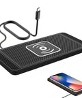 Hella Fast 15W Wireless Car Charging Pad For Chevrolet Blazer EV 2023 Through 2025 with non-slip surface and Type C input.
