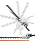 Versatile 16 Inch Hedge Trimmer Attachment With 270 Degree Rotation Dual Direction Cut For Husqvarna Troy Belt And Remington Gas