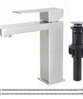 Brushed Nickel Bathroom Faucet With Cross Handles, Antique Vintage Style, 4 Inch Centerset Sink Faucet For 2 Or 3 Hole Vanities