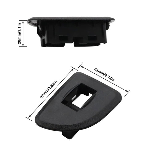 Window Switch Bezels 2PCS Black For GMC Sierra And Chevy Silverado Ext Cab 2009 2010 2011 2012 2013 Rear Left And Right