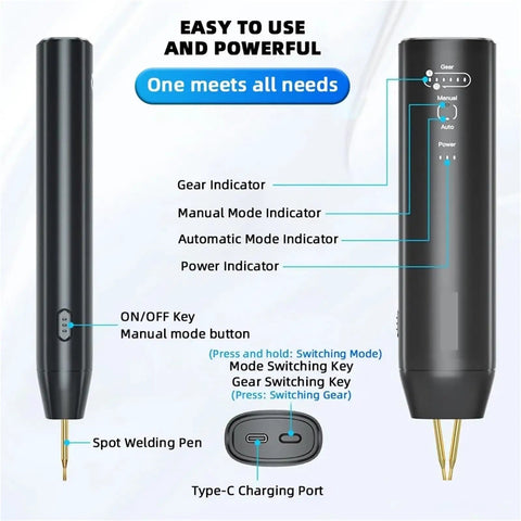 Portable Spot Welder For Diy Projects Mini Welding Machine Nickel Strip Welding Tool Handheld Easy To Use For Precise Welds