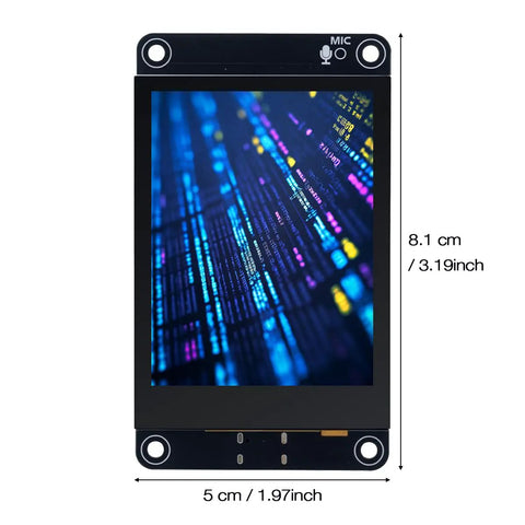 Esp32 S3 Touchscreen Module 2 Point 8 Inch Ip Lcd Display Featuring Wifi Bluetooth Capability Capacitive Panel For Arduino Iot Enthusiasts Plug And Play Rig No Sweat Setup with colorful digital interface