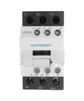 Heavy Duty Three Pole 30A Contactor With 110 To 120V Coil For Motors And Lighting, front view showing terminals and auxiliary contact