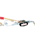 Beast Mode Dual Gear Power Puller 2 Ton Capacity Winch With 6 Foot Aircraft Cable Drop Forged Steel Safety Hooks