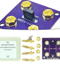 4 Wire Short Socket for DMM Calibration with gold plated banana connectors, PCB assembly, resistance verification tool parts.