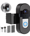 Anti Theft Video Doorbell Mount With No Drill Installation, Adjustable Bracket for Wireless Doorbells, shown with accessories