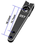 25T Aluminum Servo Arm Horns Set 1.5 Inch 5 Size Options Durable 25T Steering Arms For Futaba Hitec Savox Power HD Xcore Servos