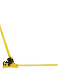 Steel Dragon 2-in-1 Portable Manual Rebar Cutter And Bender For 5/8 Inch #5 Rebar Heavy Duty shear with yellow handle.