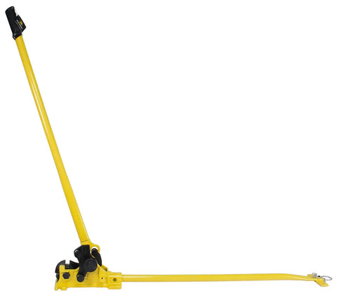Steel Dragon 2-in-1 Portable Manual Rebar Cutter And Bender For 5/8 Inch #5 Rebar Heavy Duty shear with yellow handle.