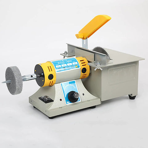 Pro Grade Jewelry Polisher Buffer Bench Lathe Set With Jade Grinder And Flexible Shaft Mini Table Saw Polishing Tool 26000 Rpm Adjustable Speed