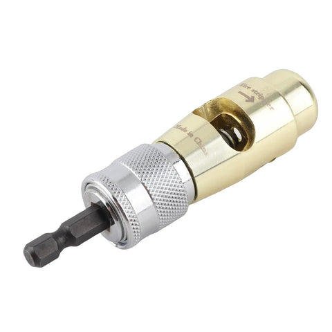 Jauarta Zinc Alloy Wire Twisting Tool Stripper For Electric Drill Winding Connector Heavy Duty Cord Joiner For Electricians close-up view.