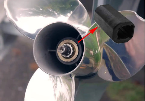 Drive Sleeve Replacement For Propeller Removable Hub Three And Five Eighths Inches Long Durable Marine Hub Sleeve close-up