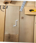 Heavy Duty 30 Pack Pallet Rack Safety Pins And Bolt Locking Clips on wooden surface, showcasing zinc alloy finish for shelving security.