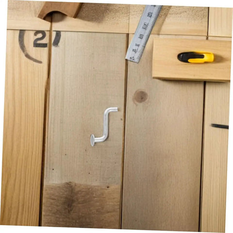 Heavy Duty 30 Pack Pallet Rack Safety Pins And Bolt Locking Clips on wooden surface, showcasing zinc alloy finish for shelving security.