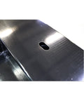 Close-up of the Black Steel Deck featuring a slot on the Built Like A Tank Heavy Duty Industrial Floor Scale With Printer.