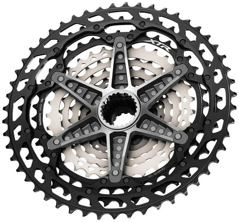 XTR CS-M9101 12-Speed Cassette 10-51T Black Silver Built For Mountain Bikes Tough Steel Cogs Lightweight Aluminum Carrier