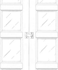 Solid Brass Shutter Bar And Door Latch Matte Black For Shutters And Small Cabinets Seven Eighths Inch By Two And Three Thirty Seconds Inch Includes Mounting Screws One Pack Built Tough Durable And Sturdy Construction Made In Taiwan installed on cabinet doors.