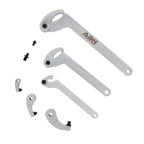 Adjustable Hook And Pin Wrench Spanner Tool Kit 8pc Set for motorcycle and dirt bike adjustments