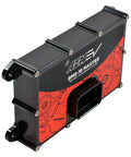 Professional Battery Management System Master Unit managing up to eighteen cells and three thermistors, black and red design.