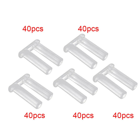 Eyeglasses Plug Kit For Rimless Frames Plastic Buckle Repair Accessories Grab And Go 200 Pieces Easy Push In Install Clear Finish