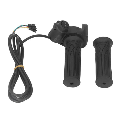 Pair Of Twist Throttle Grips With LED Battery Display For Electric Bikes And Scooters, Ergonomic Anti Slip Rubber Grips With Clear Readout Power Level, Durable Comfort For Daily Rides
